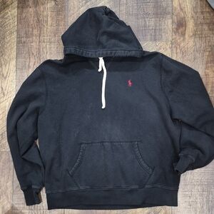 Youth Size XL Polo Ralph Lauren Black Hoodie with Red Logo